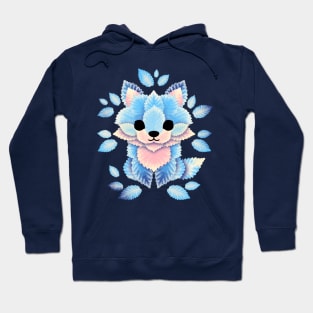 Ice fox of leaves Hoodie